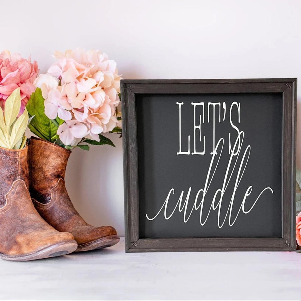 Let’s Cuddle Wall Decor Sign